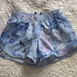 Nike Kids Floral Blue and Pink Shorts